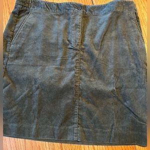 Talbots NWT green corduroy skirt size 16